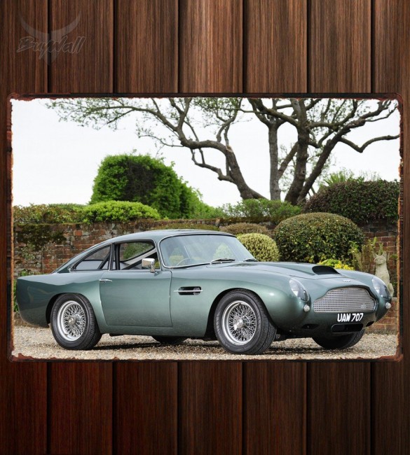 Металлическая табличка Aston Martin DB4 Works Prototype Металлическая табличка Aston Martin DB4 Works Prototype